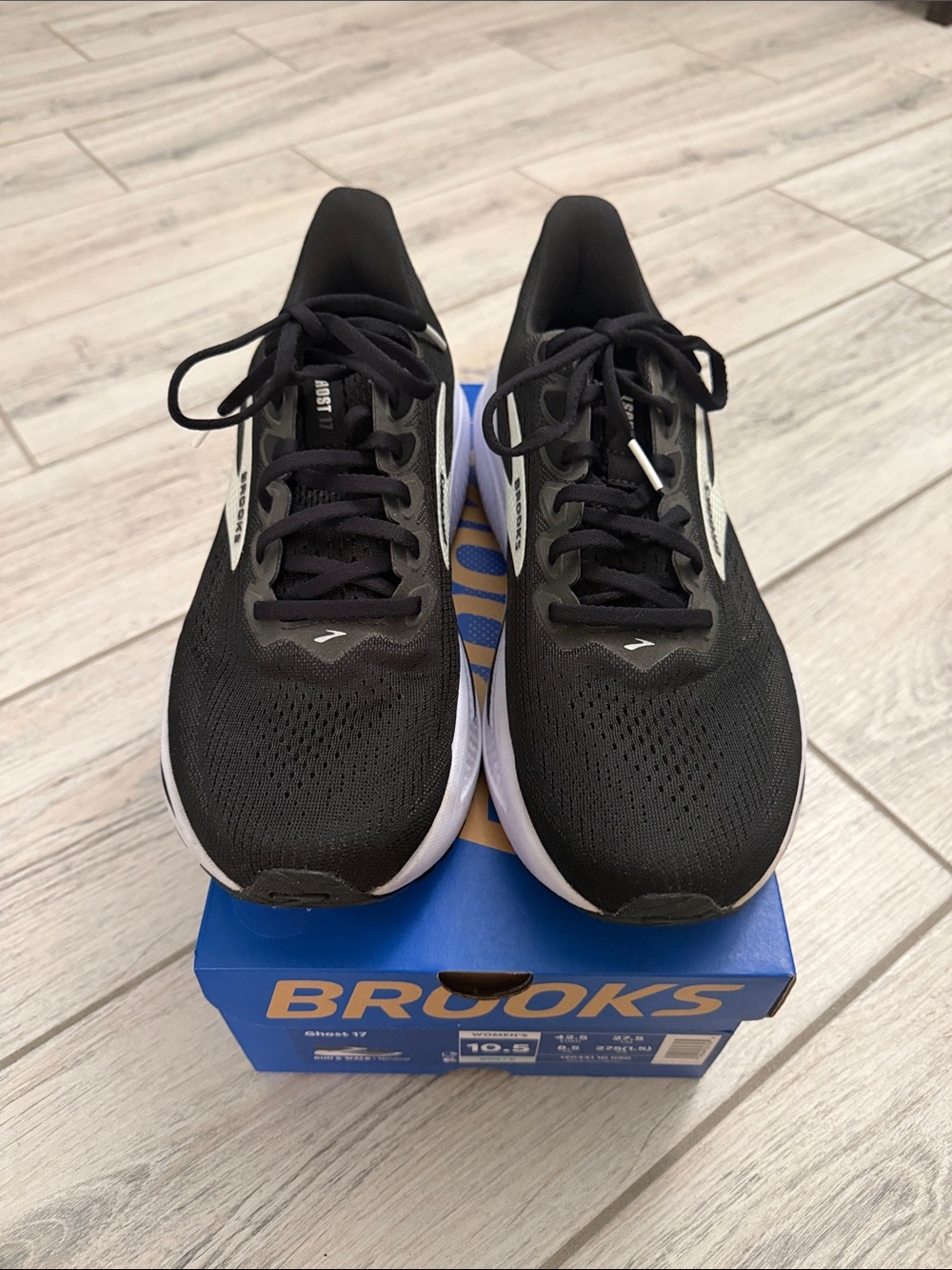 Brooks Women’s Ghost 17 Black Running Shoes - 10.5 W